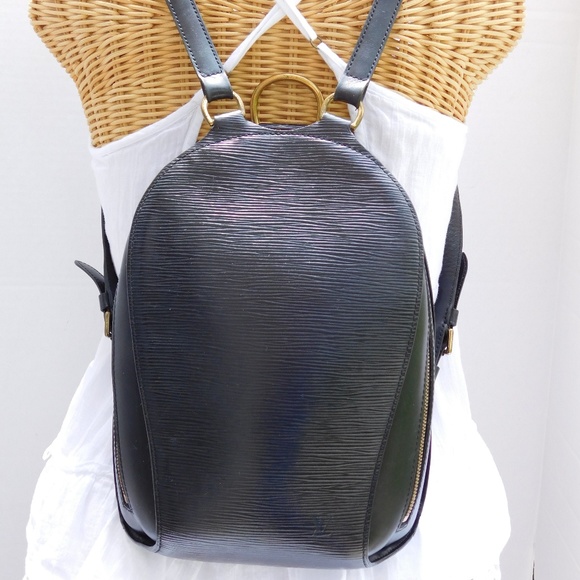 SOLD-LOUIS VUITTON MABILION NOIR EPI BACKPACK - Picture 2 of 8